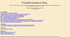 Desktop Screenshot of freeexistence.org