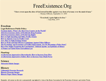 Tablet Screenshot of freeexistence.org